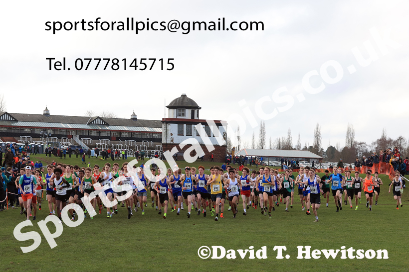 Mens Under-17s 2026 Northern Cross Country Champs., Pontefract Racecourse, Pontefract. Photo: David T. Hewitson/Sports for All Pics